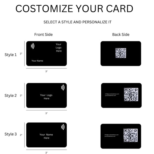 Bulk NFC QR Business Cards: Custom Corporate Smart Cards (50-200 Pack)