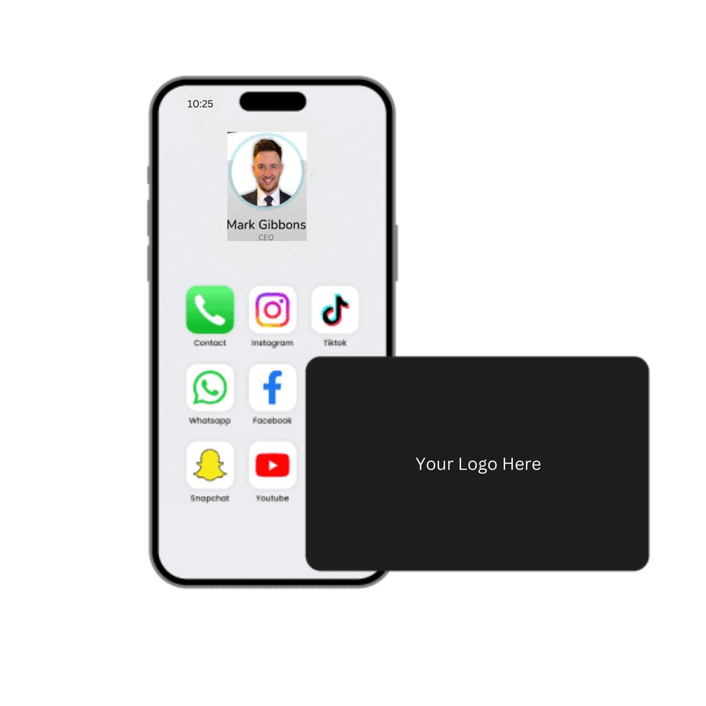 Personalised NFC Business Card, Personalised Smart Business card, QR code Business Card, Smart NFC Business Card, Contactless Card