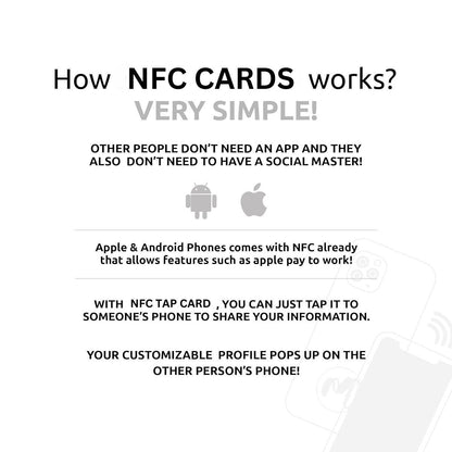 Personalized NFC Business Card: UV-Printed Smart Contactless Card