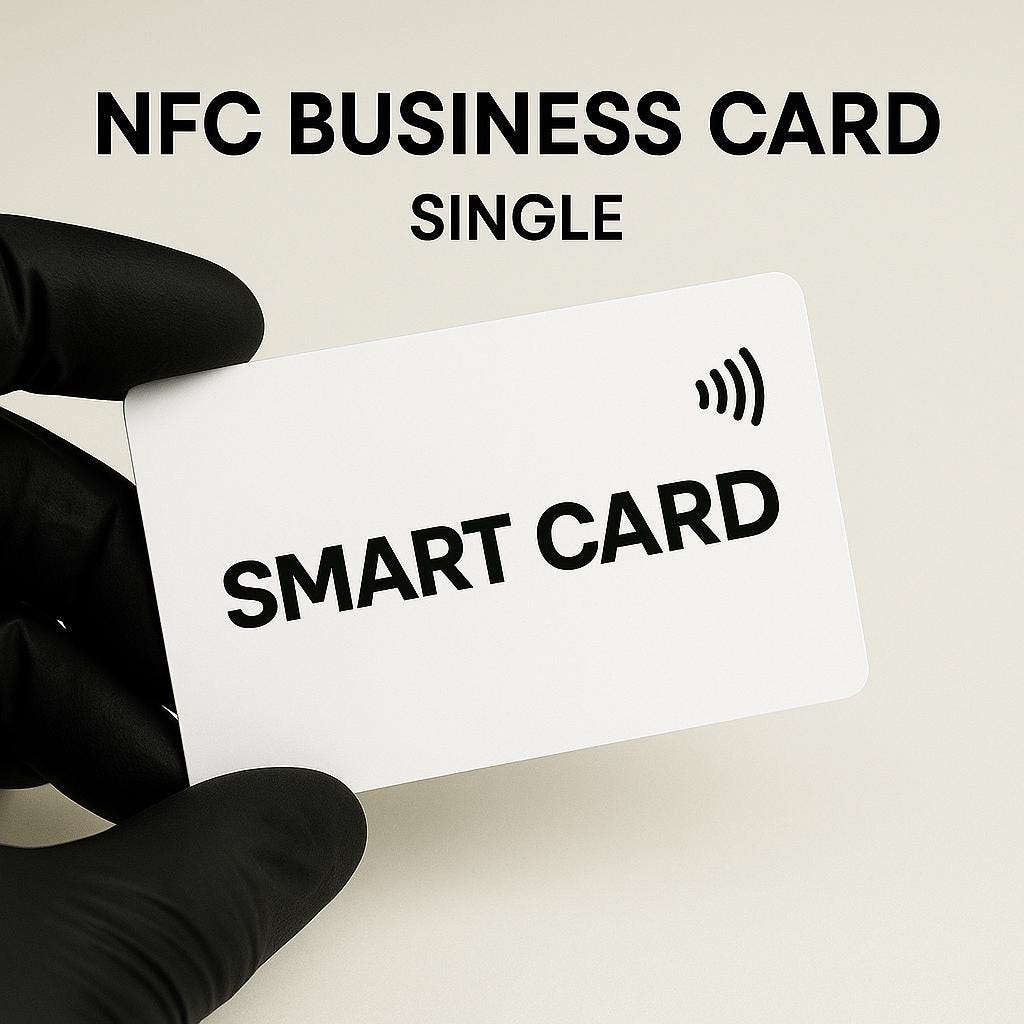 Personalized NFC QR Business Card: Smart Contactless Card for Influencers