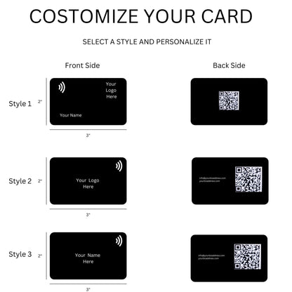 Bulk NFC QR Business Cards: Custom Corporate Smart Cards (50-200 Pack)