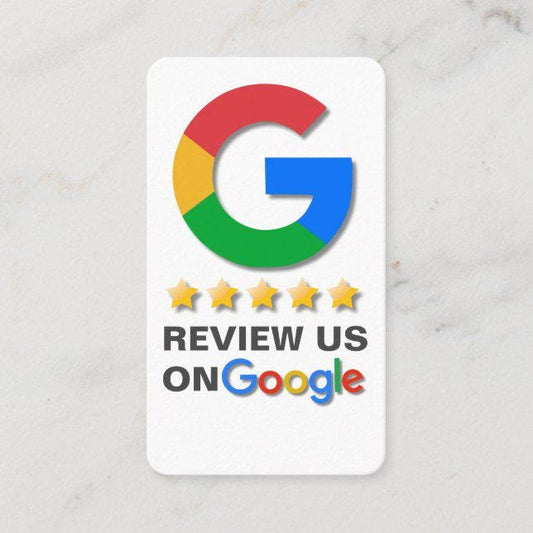 Custom NFC Review Cards, Google review Double sided, PVC Feedback Cards, Custom Business Card, Printed Cards, Calling Business Cards