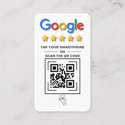 Custom NFC Review Cards, Google review Double sided, PVC Feedback Cards, Custom Business Card, Printed Cards, Calling Business Cards