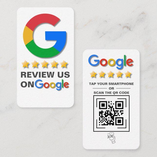 Custom NFC Review Cards, Google review Double sided, PVC Feedback Cards, Custom Business Card, Printed Cards, Calling Business Cards